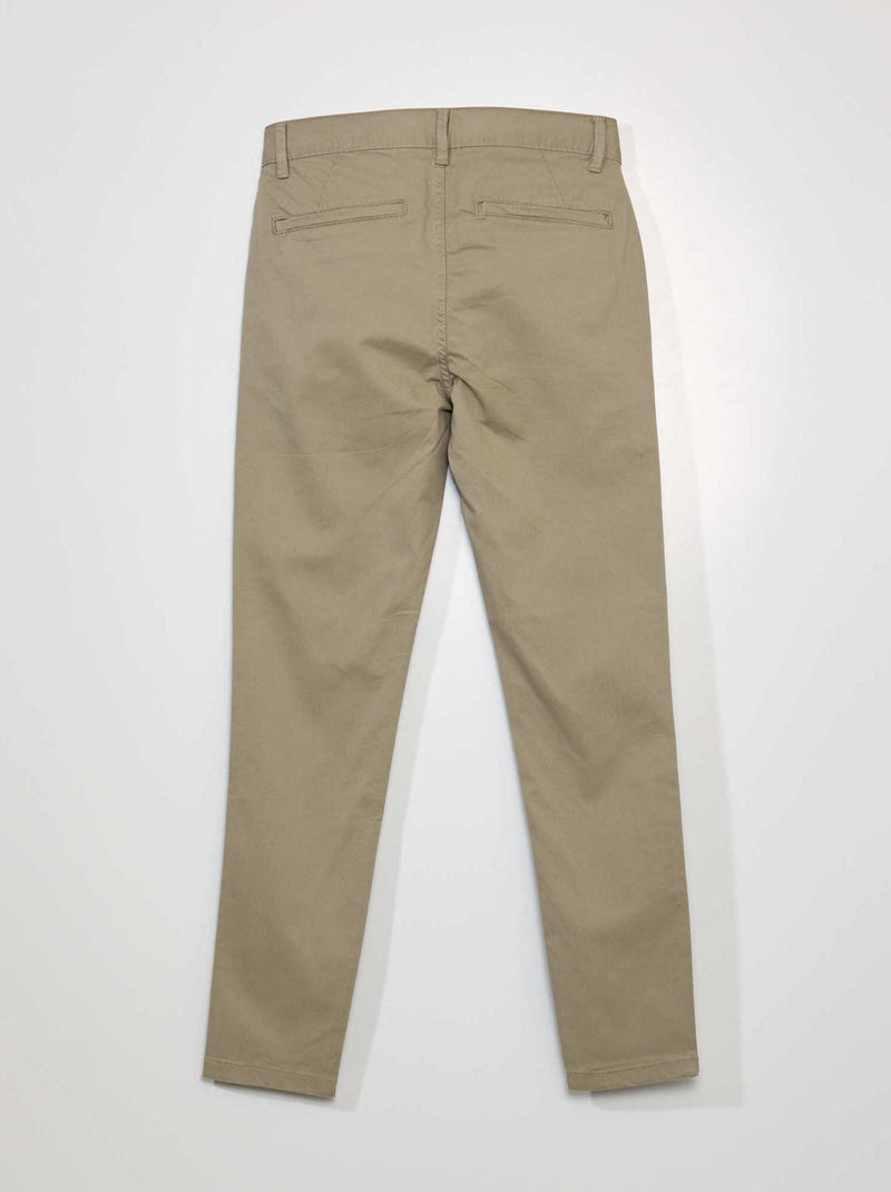Skinny chino L30 BIEGE - Kiabi