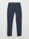 Skinny chino van stretchstof L32 BLAUW - Kiabi