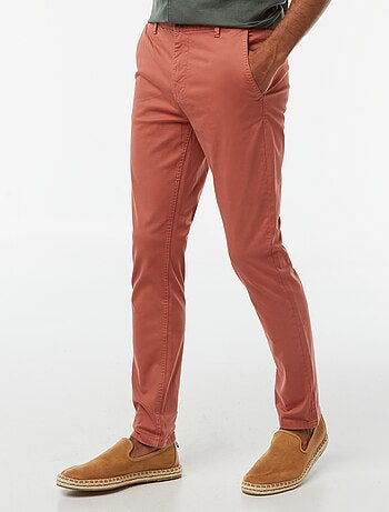 Skinny chino van stretchstof L32