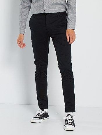Skinny chino van stretchstof L32