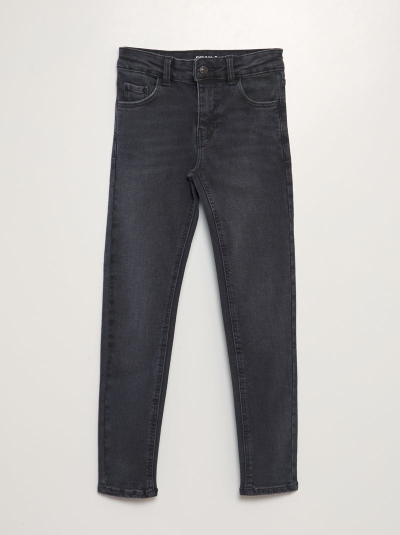 Skinny denim broek ZWART - Kiabi