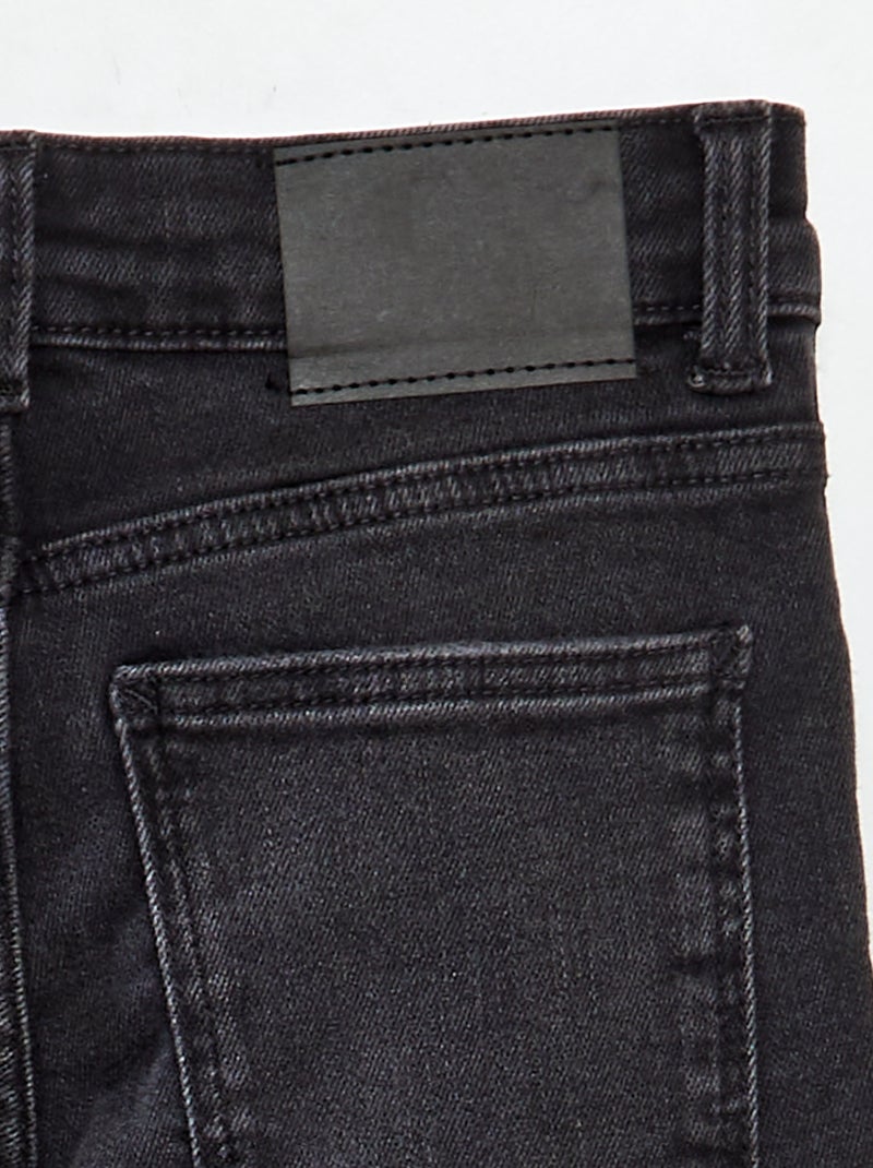Skinny denim broek ZWART - Kiabi