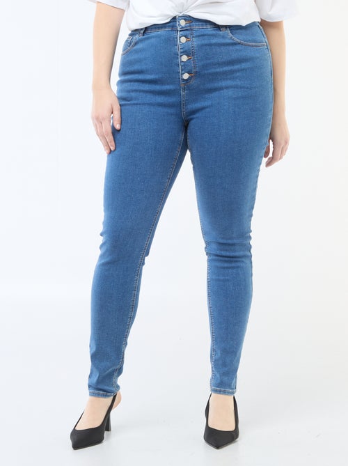 Skinny fit broek met zeer hoge taille - L28 - Kiabi