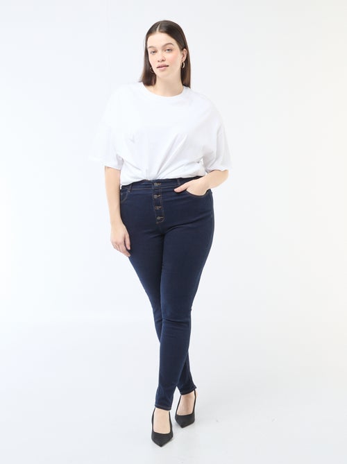 Skinny fit broek met zeer hoge taille - L28 - Kiabi