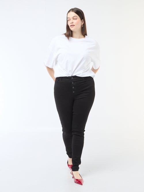 Skinny fit broek met zeer hoge taille - L28 - Kiabi