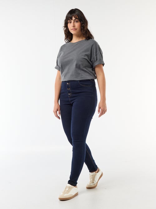 Skinny fit broek met zeer hoge taille - L30 - Kiabi