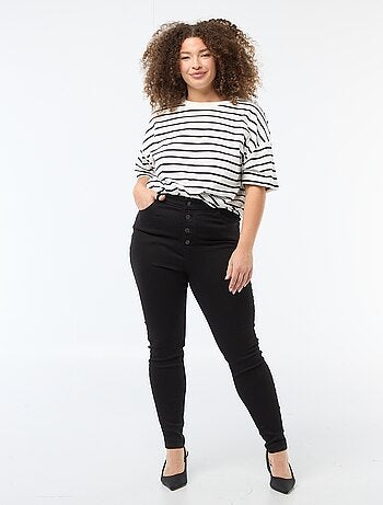 Skinny fit broek met zeer hoge taille - L30