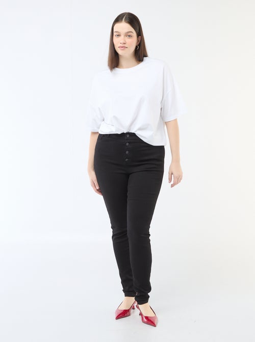 Skinny fit broek met zeer hoge taille - L34 - Kiabi
