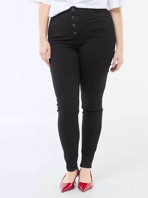 Skinny fit broek met zeer hoge taille - L34 - Kiabi