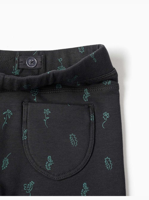 Skinny fit geborstelde jegging met bloemenprint - Kiabi Skinny fit geborstelde jegging met bloemenprint - Kiabi