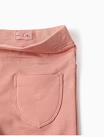 Skinny fit geborstelde jegging met bloemenprint