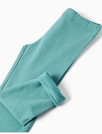 Skinny fit geborstelde leggings