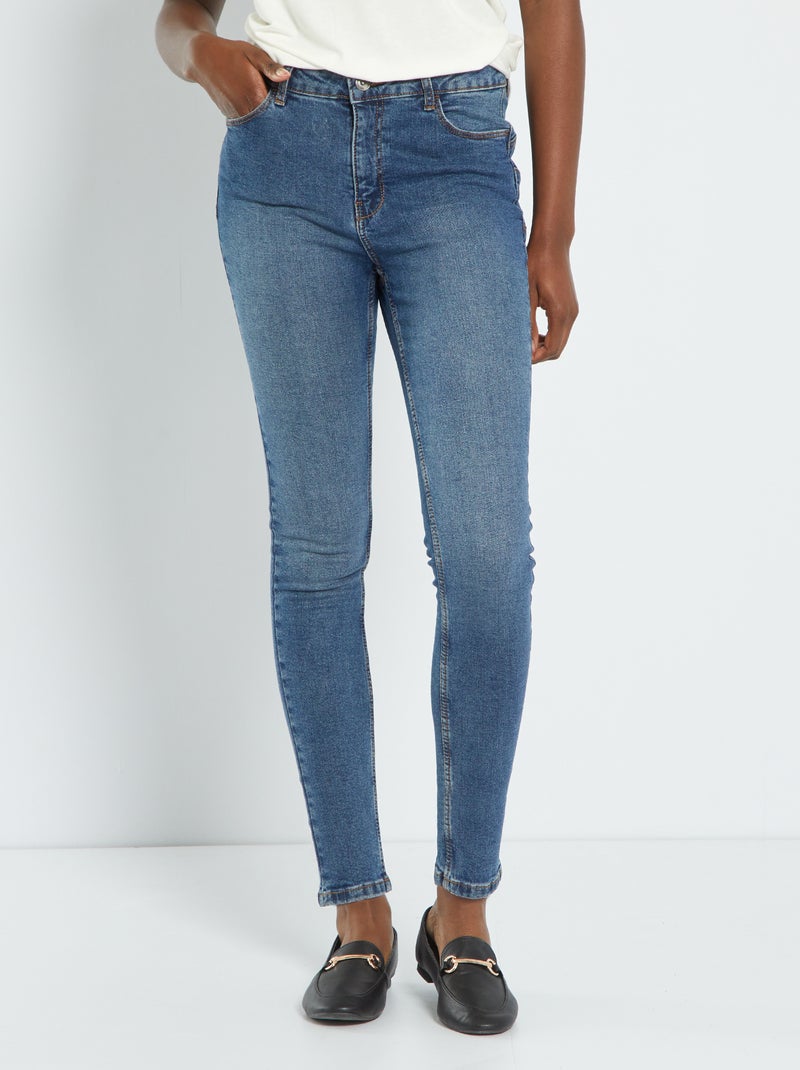skinny-fit jeans L32 BLAUW - Kiabi