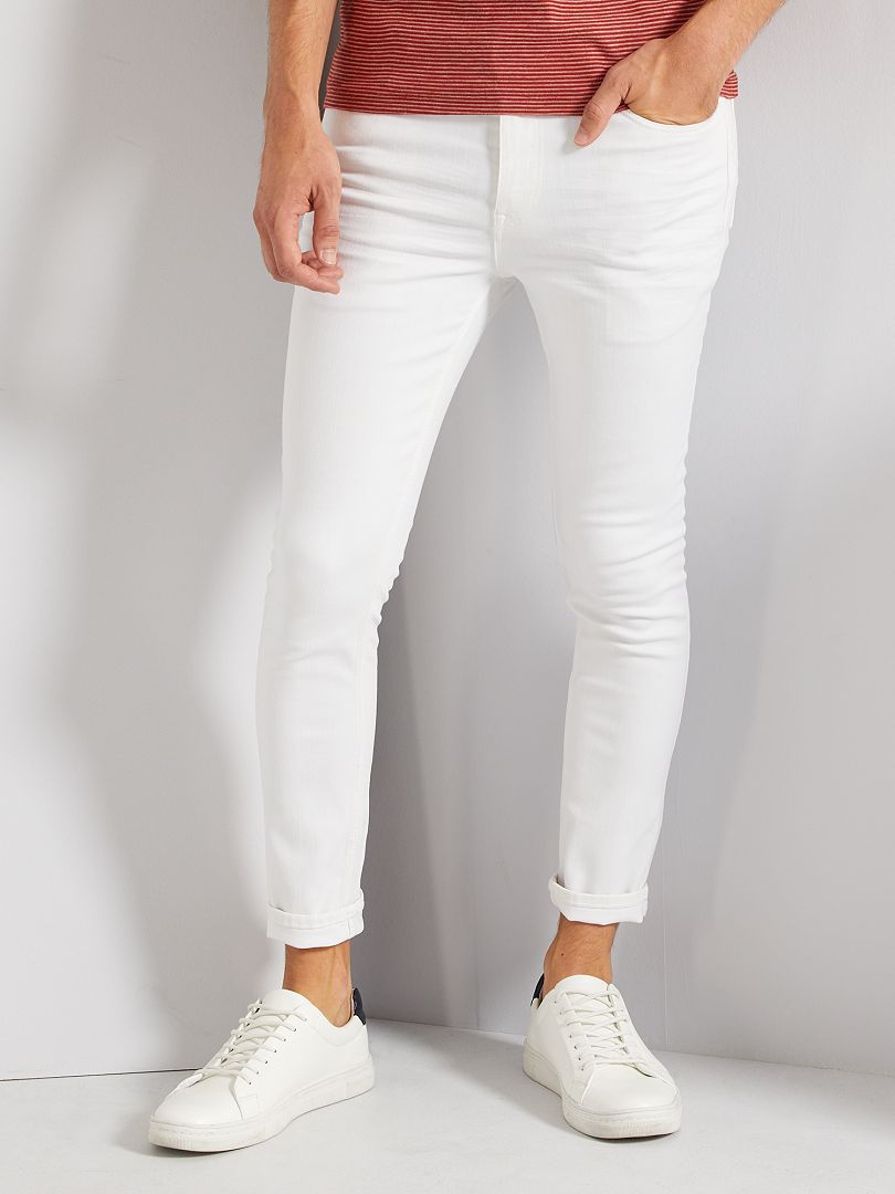Skinny jeans L30 Beige - Kiabi