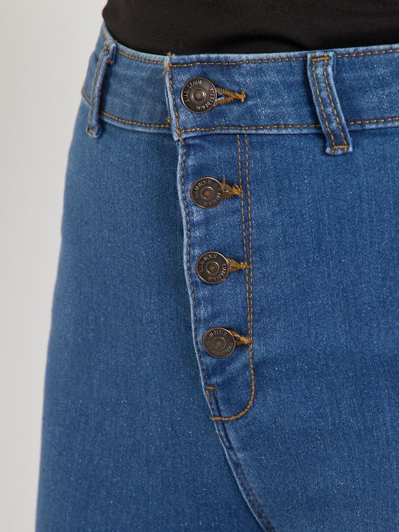Skinny jeans met corrigerend effect BLAUW - Kiabi