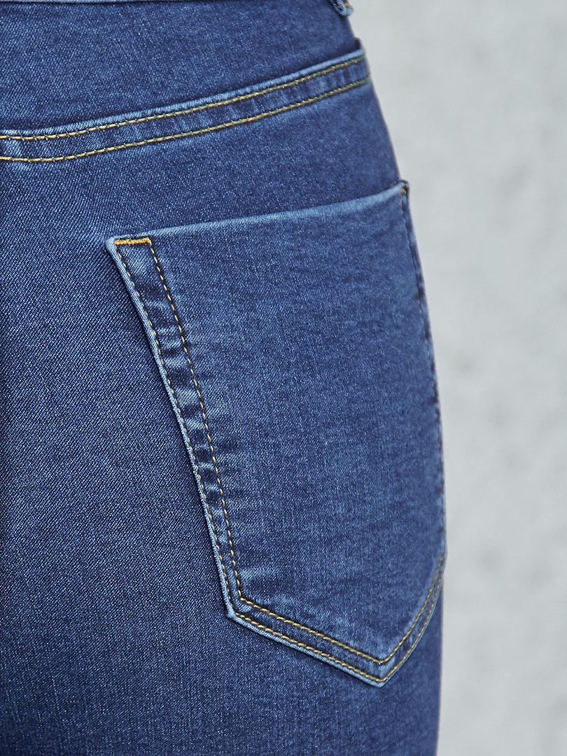 Skinny jeans met corrigerend effect BLAUW - Kiabi