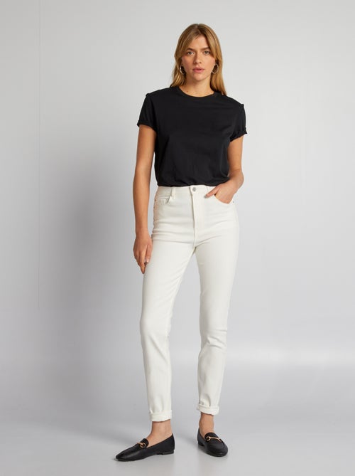 Skinny jeans met hoge taille - L28 - Kiabi