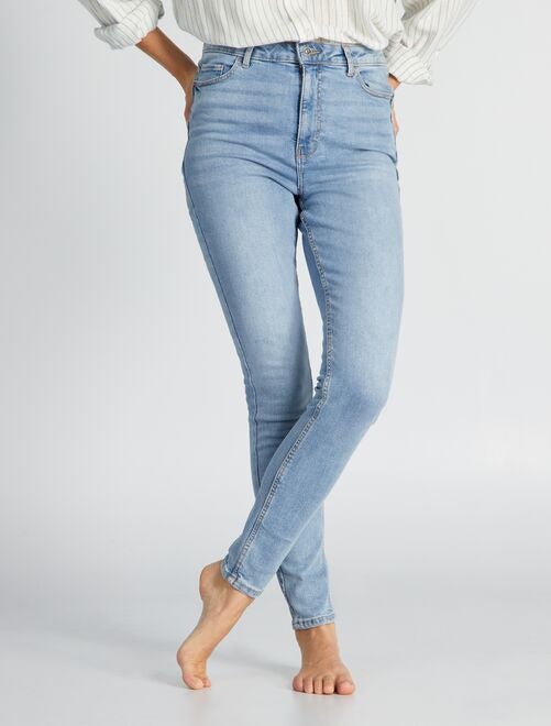 Skinny jeans met hoge taille - L30 - Kiabi