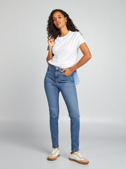 Skinny jeans met hoge taille - L30 - Kiabi