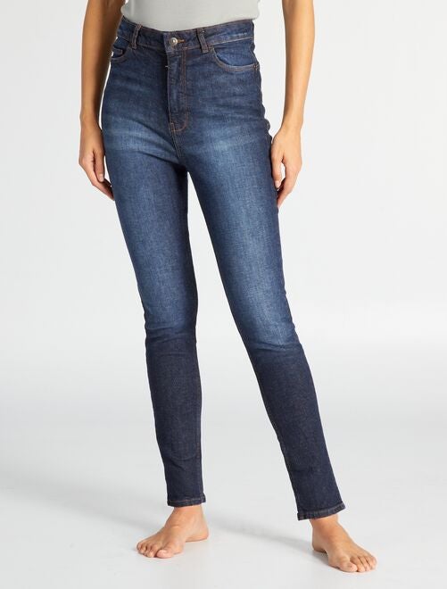 Skinny jeans met hoge taille - L32 - Kiabi