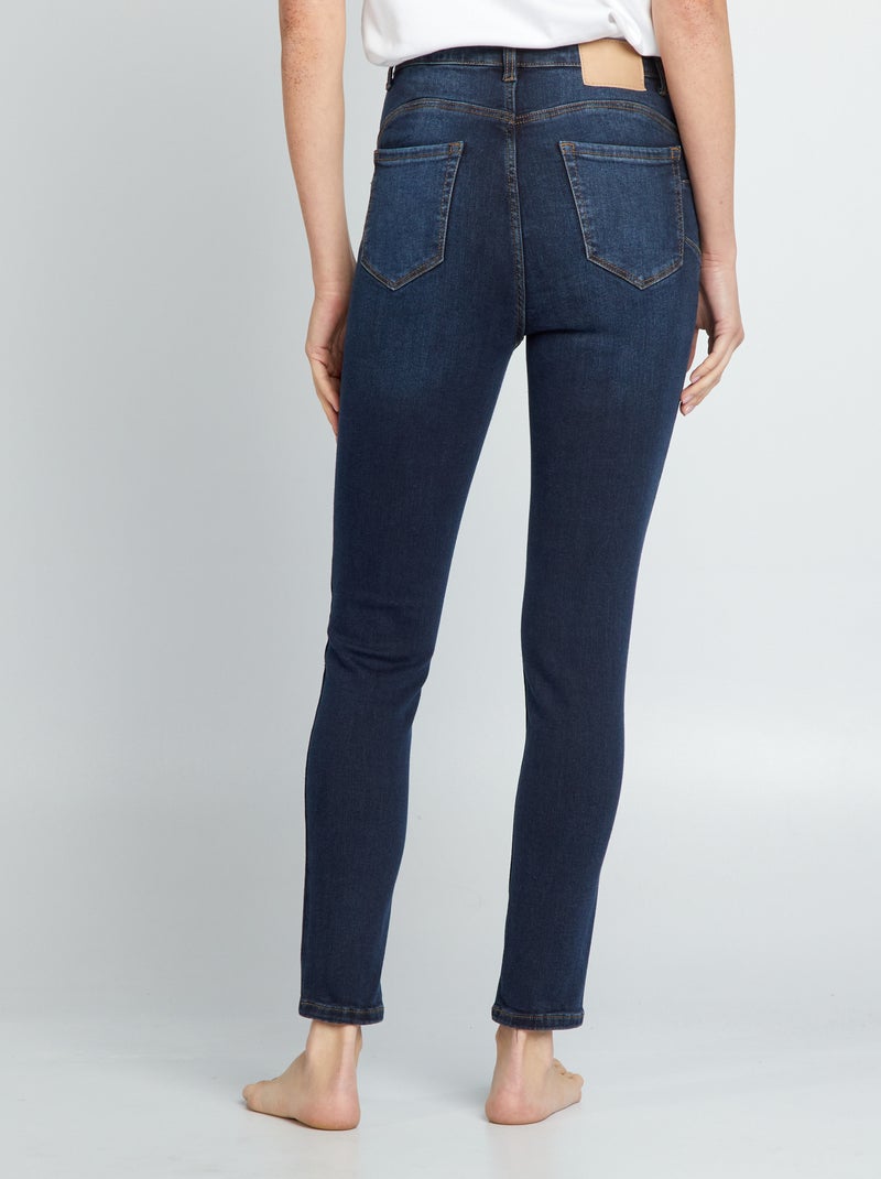 Skinny jeans met hoge taille - L32 BLAUW - Kiabi