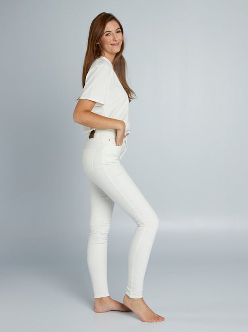 Skinny jeans met hoge taille - L34 - Kiabi