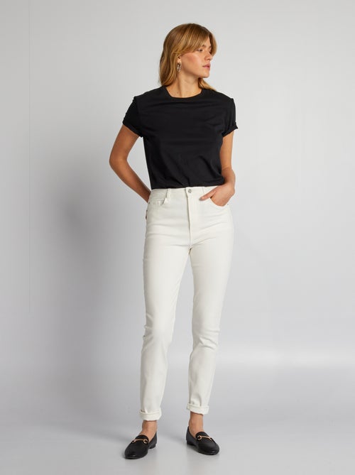 Skinny jeans met hoge taille - L34 - Kiabi