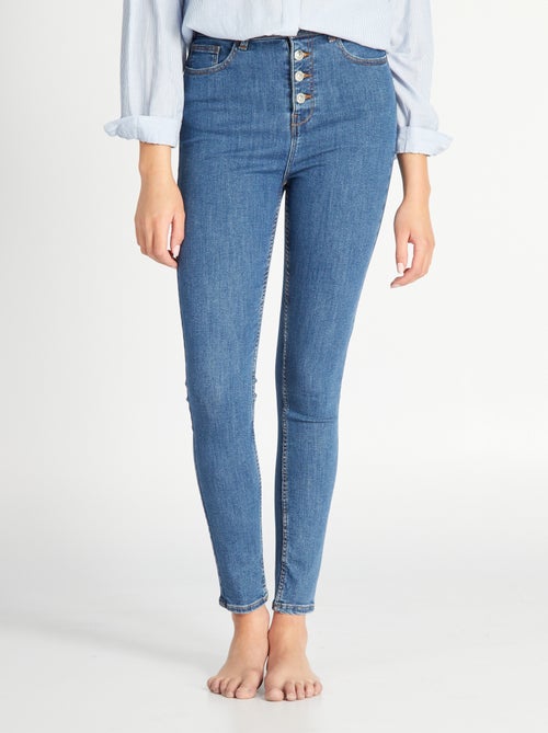 Skinny jeans met hoge taille - Kiabi