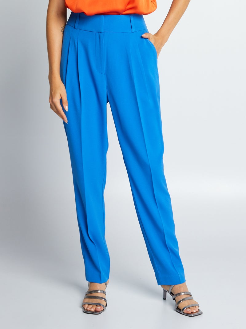 Skinny jeans met hoge taille BLAUW - Kiabi