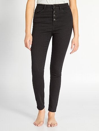 Skinny jeans met hoge taille
