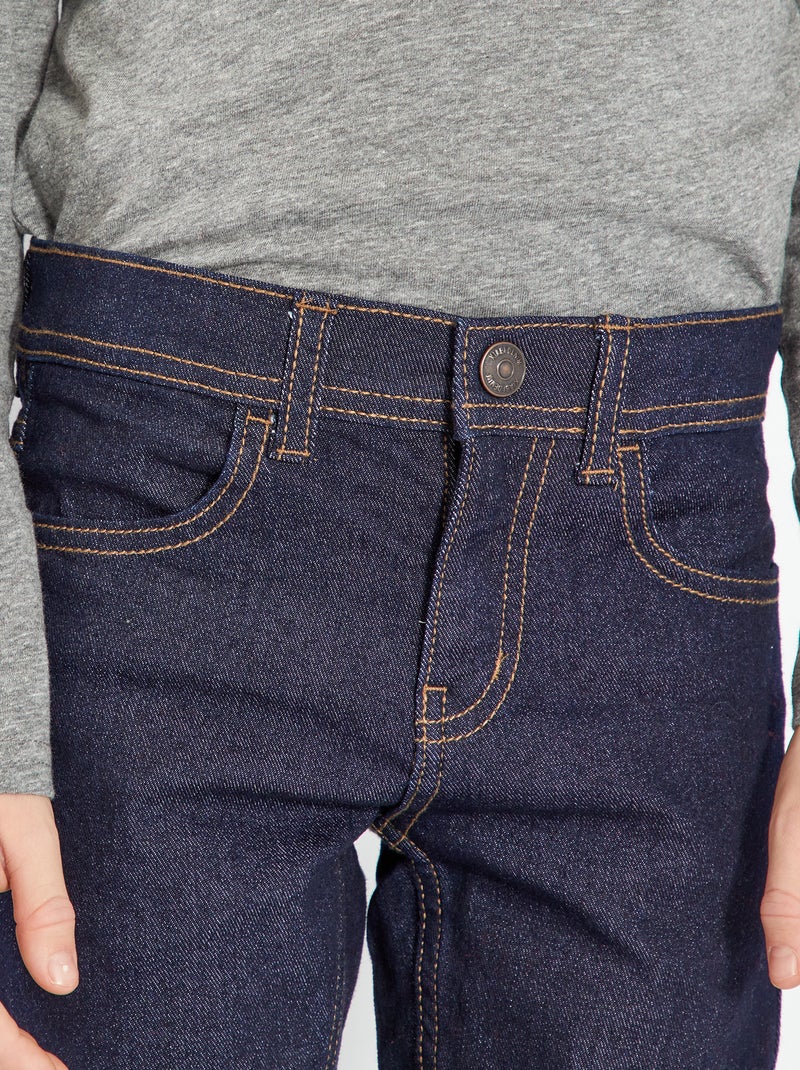 Skinny jeans met verstelbare taille BLAUW - Kiabi