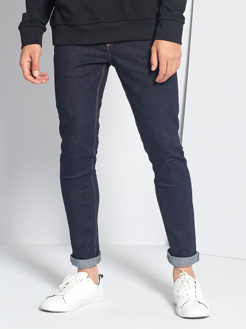 Skinny jeans van stretch katoen BLAUW - Kiabi