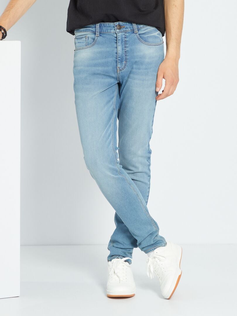 Skinny jeans van stretchdenim BLAUW - Kiabi