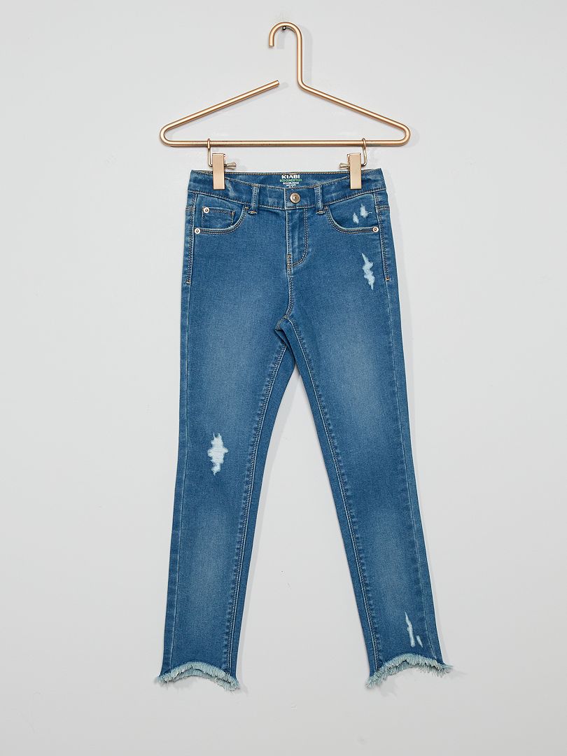 Skinny jeans van stretchkatoen BLAUW - Kiabi