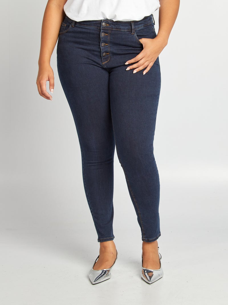 Skinny stretchbroek - 5 zakken - L30 BLAUW - Kiabi