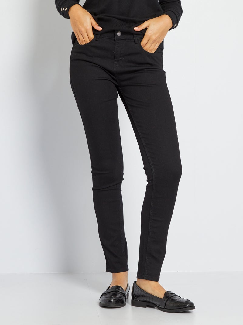 Skinny stretchjeans zwart - Kiabi