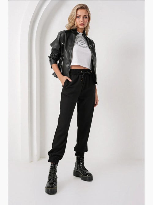 Skinny sweatpants met elastische taille en trekkoord bdart - Kiabi