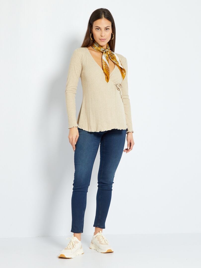 Skinny zwangerschapsjeans BLAUW - Kiabi