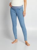 Skinny zwangerschapsjeans met veel stretch - Begin van de zwangerschap - kleine band BLAUW - Kiabi