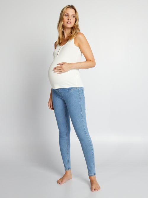Skinny zwangerschapsjeans met veel stretch - Begin van de zwangerschap - kleine band - Kiabi
