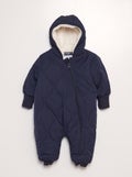 Skipakje met schapenvacht effect voering BLAUW - Kiabi