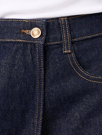 Skort en denim taille haute