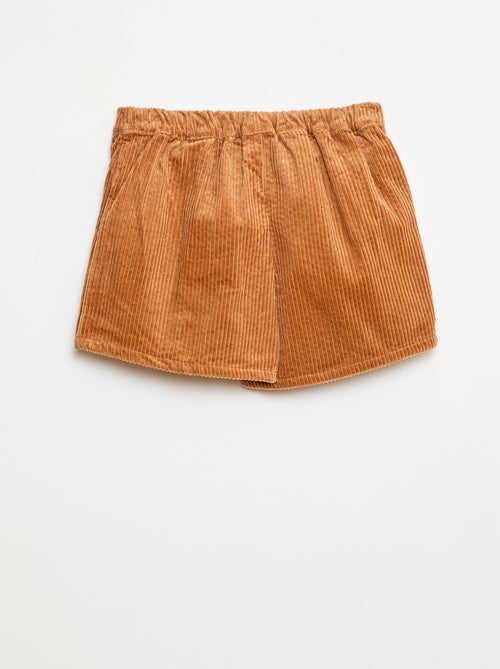 Skort van katoenen fluweel - Kiabi