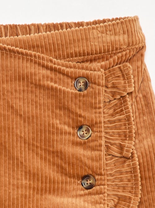 Skort van katoenen fluweel - Kiabi