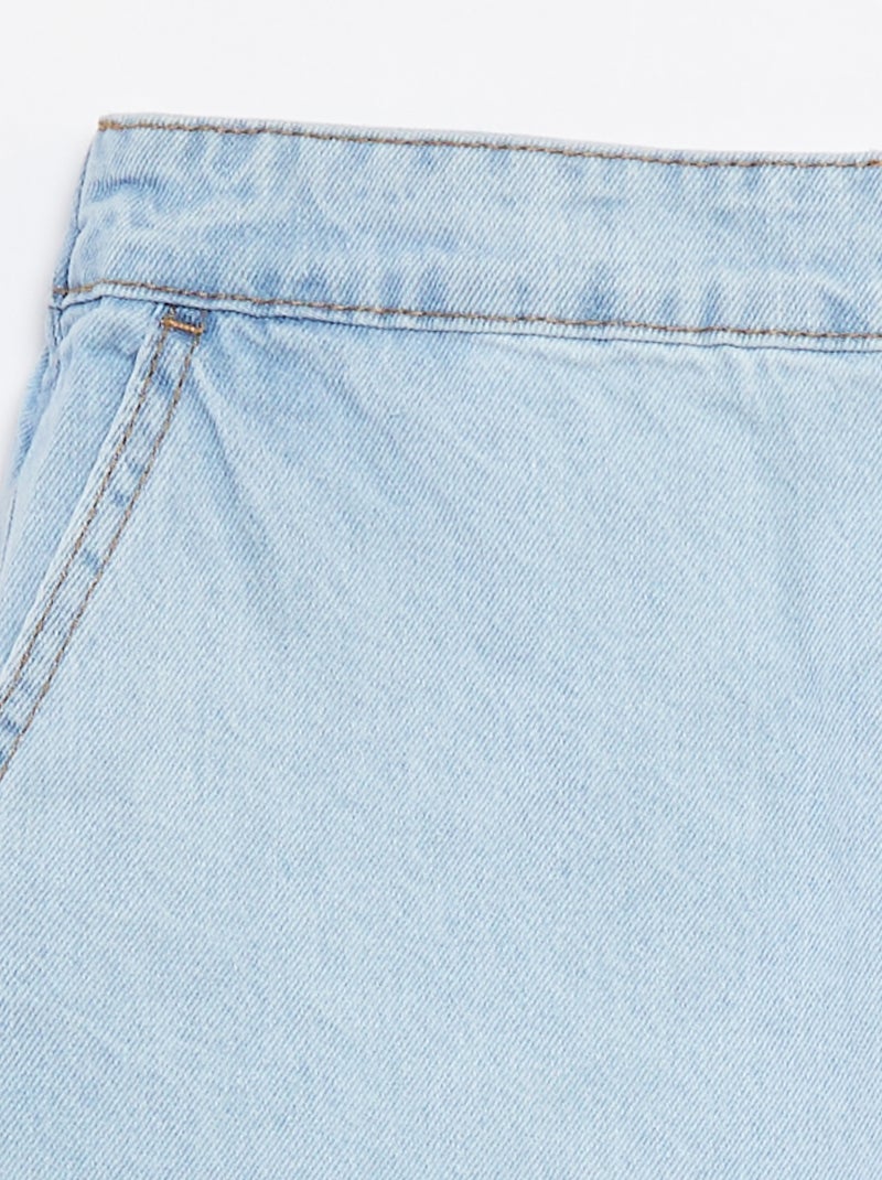 Skort van spijkerstof BLAUW - Kiabi