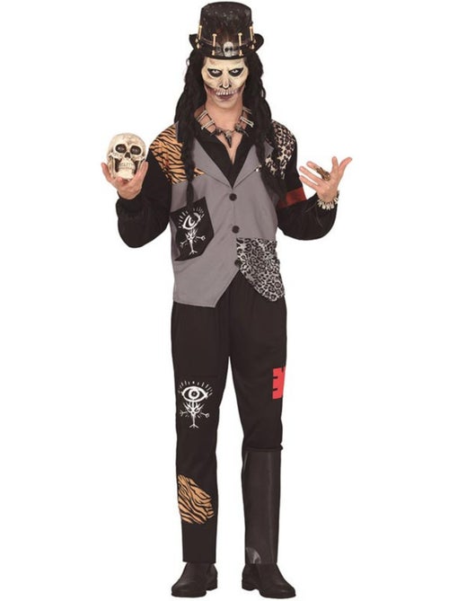 Skull Voodoo Tovenaar Kostuum - Kiabi