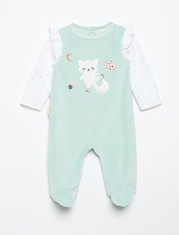 Slaappakje 'Petit Béguin' met ruches op de schouders