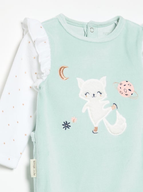 Slaappakje 'Petit Béguin' met ruches op de schouders - Kiabi
