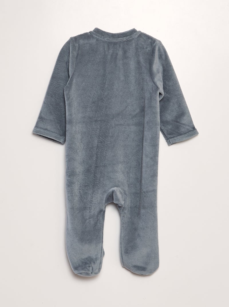 Slaappakje van corduroy BLAUW - Kiabi