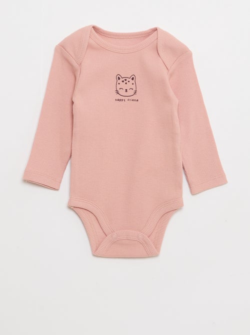 Slaappakje van lichte fleece en rompertje - Kiabi